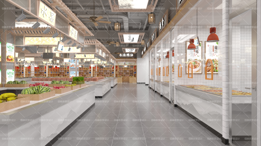 繁花似錦、色彩艷麗——農(nóng)貿(mào)市場環(huán)境色彩設(shè)計